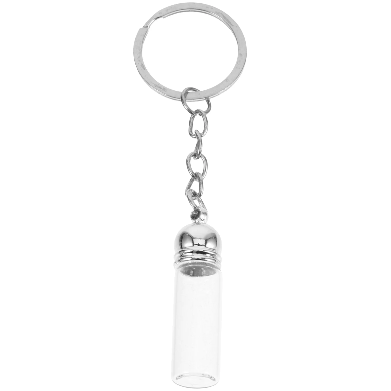 Transparent Glass Bottle Keychain 35X11MM Mini Backpack Metal Pendant Perfume Vial Drift Shape Sealed Cap Essential Oil Storage
Transparent Glass Bottle Keychain 35X11MM Mini Backpack Metal Pendant Perfume Vial Drift Shape Sealed Cap Essential Oil Storage