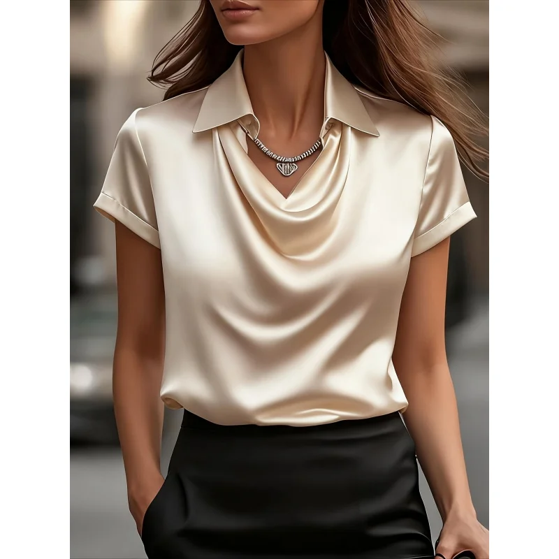 Women'S Top with A Easy And Elegant Lapel Shirt Collar
Women'S Top with A Easy And Elegant Lapel Shirt Collar