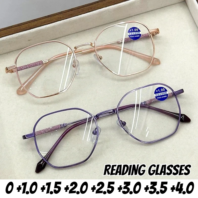 Neutral Fashion High-definition Presbyopia Glasses Women's New Metal Round Frame Reading Glasses New Luxury Farsighted Glasses
Neutral Fashion High-definition Presbyopia Glasses Women's New Metal Round Frame Reading Glasses New Luxury Farsighted Glasses