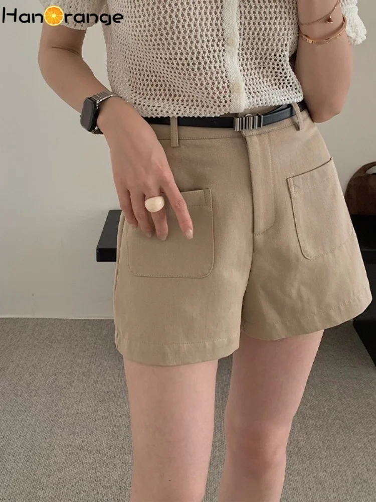 HanOrange High Waist Wide Leg Shorts Women with Belt 2026 Normcore Elegant Pockets Female Casual Shorts White/Black/Khaki
HanOrange High Waist Wide Leg Shorts Women with Belt 2026 Normcore Elegant Pockets Female Casual Shorts White/Black/Khaki