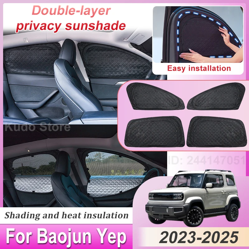 Auto Double Layer Sunshades For Baojun Yep 2023 Accessories 2024 2025 Privacy Sunscreens Car Window Visors Mesh Sun Shades Parts
Auto Double Layer Sunshades For Baojun Yep 2023 Accessories 2024 2025 Privacy Sunscreens Car Window Visors Mesh Sun Shades Parts