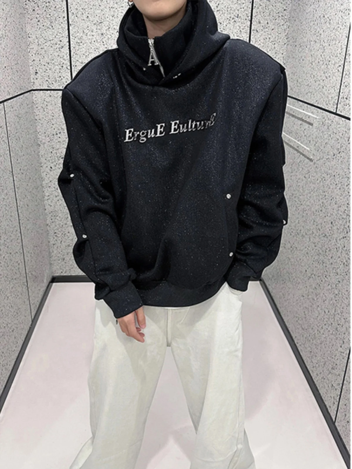 American High Street f Zip Social Anxie Hoodie Men's Autumn Winter Faionable Hooded Jaet Geometric Print Loose Fit
American High Street f Zip Social Anxie Hoodie Men's Autumn Winter Faionable Hooded Jaet Geometric Print Loose Fit