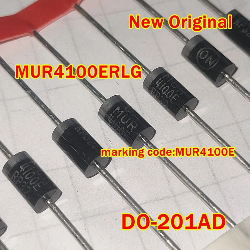10pcs to 500pcs MUR4100ERLG DO-201AD New Original marking code:MUR4100E SWITCHMODE TM Power Rectifiers
10pcs to 500pcs MUR4100ERLG DO-201AD New Original marking code:MUR4100E SWITCHMODE TM Power Rectifiers