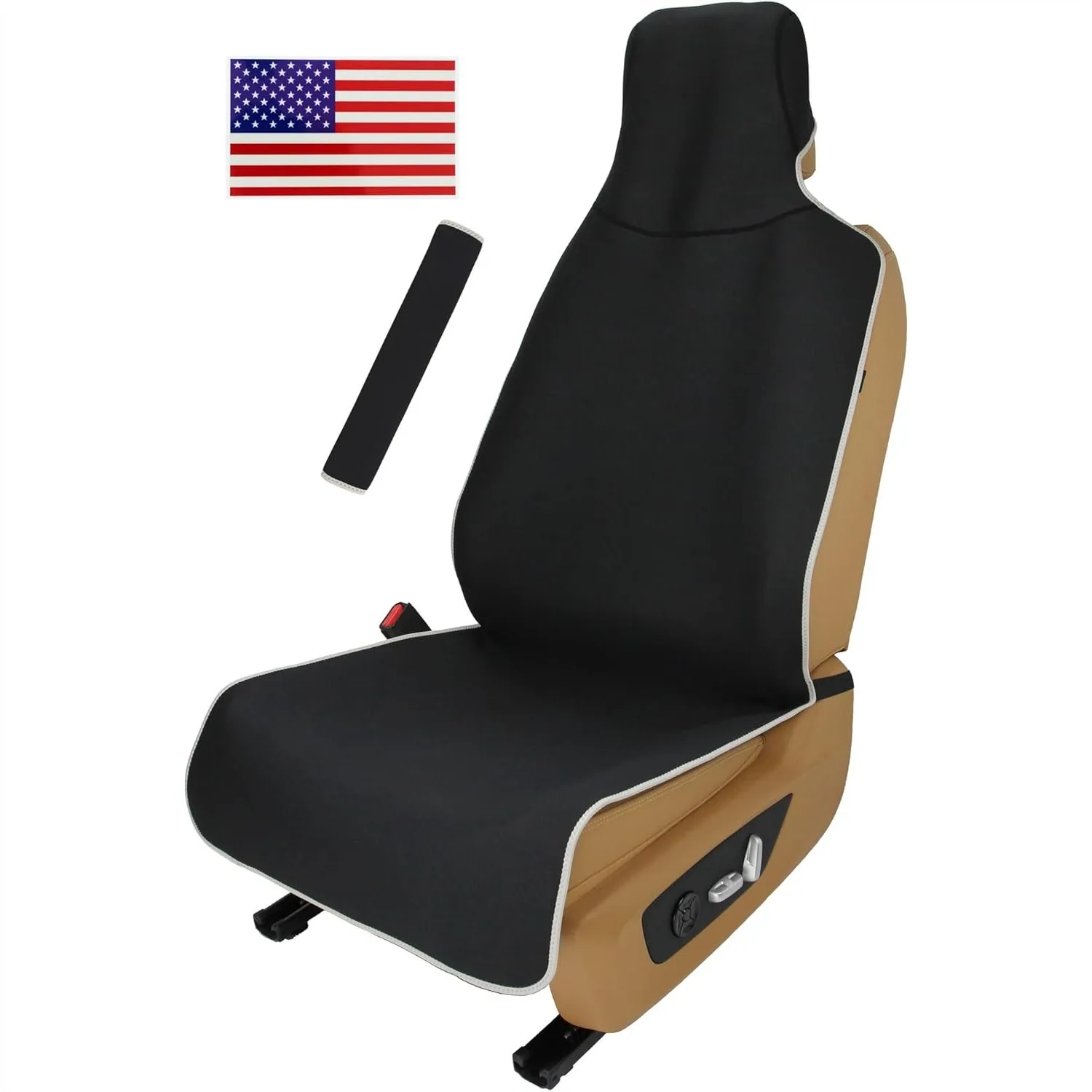 Neoprene Car Seat Cover Waterproof Sweatproof Non-Slip Universal Fit for Front Bucket or Rear Bench Seat with Airbag and Armrest
Neoprene Car Seat Cover Waterproof Sweatproof Non-Slip Universal Fit for Front Bucket or Rear Bench Seat with Airbag and Armrest