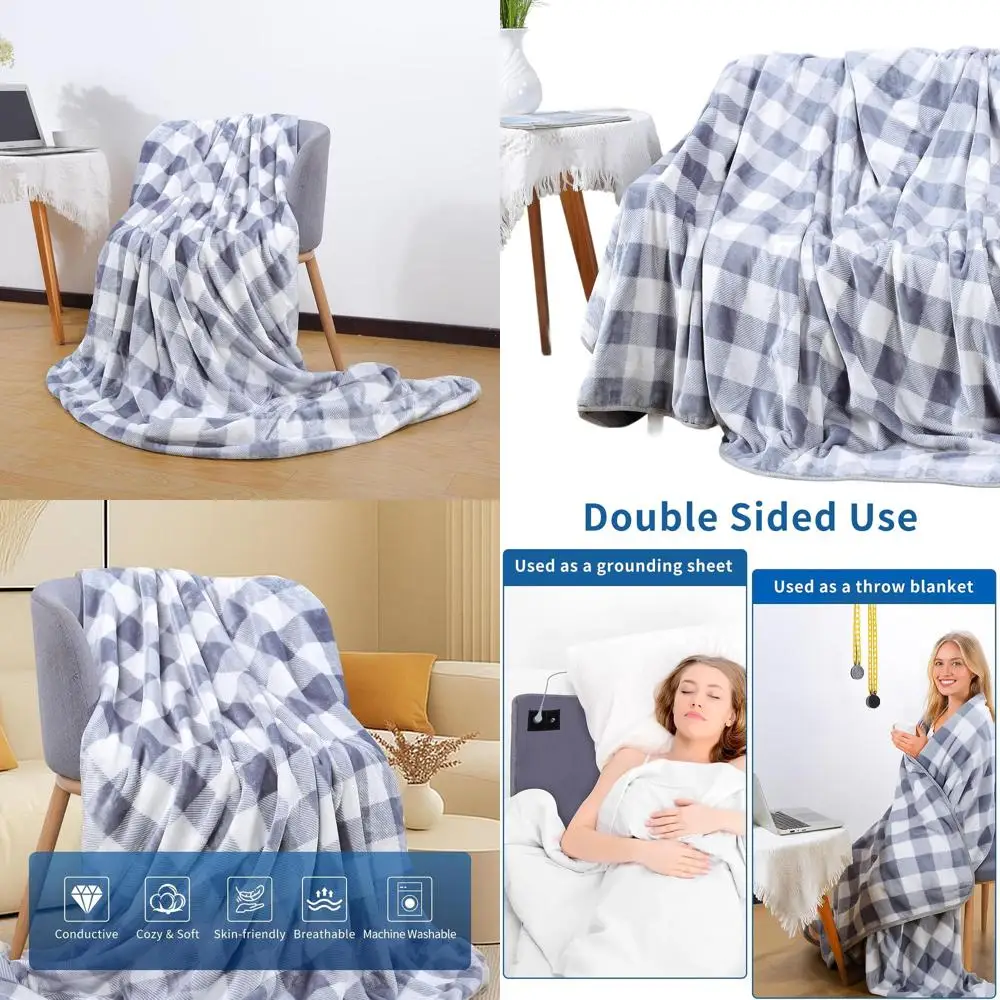 Earth-Connected Sleep Blanket: Milk Fleece, 60x80, Enhances Rest & Energy
Earth-Connected Sleep Blanket: Milk Fleece, 60x80, Enhances Rest & Energy