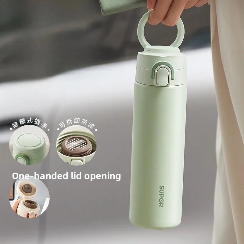 New 2026 Large Capacity Stainless Steel Insulated Water Bottle Portable Carrying for Men And Women Supor Thermal Cup
New 2026 Large Capacity Stainless Steel Insulated Water Bottle Portable Carrying for Men And Women Supor Thermal Cup