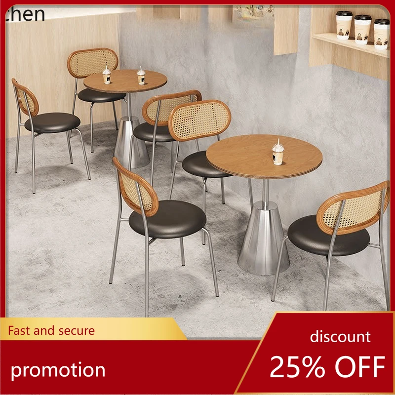 LXC Light Luxury Industrial Style Rattan Chair Bar Cafe Stainless Steel Meeting Table
LXC Light Luxury Industrial Style Rattan Chair Bar Cafe Stainless Steel Meeting Table