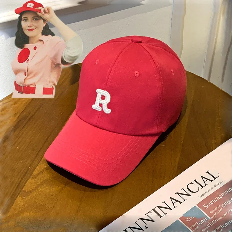 A League of Their Own Rockford Peaches Cosplay Baseball Hat Cap Red Color Womens Costume Props Embroidery R Hip Hop Female Cap
A League of Their Own Rockford Peaches Cosplay Baseball Hat Cap Red Color Womens Costume Props Embroidery R Hip Hop Female Cap