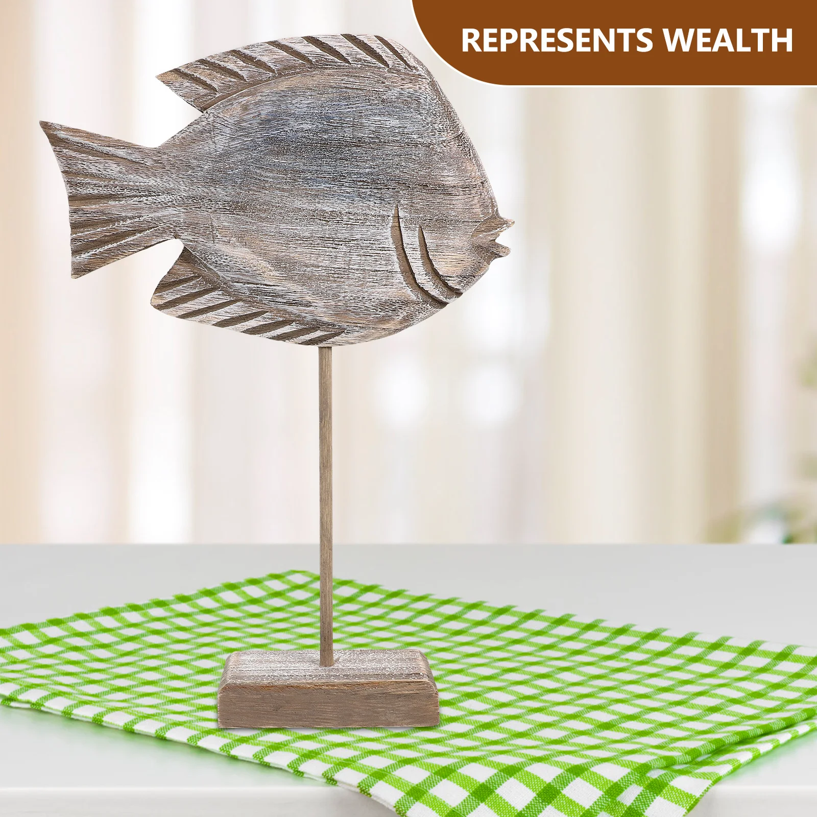 Wooden Fish Statue Handmade Carved Fish Shape Adornment for Mantelpiece Shelf Wall Space Modern Farmhouse Country Chic Retro
Wooden Fish Statue Handmade Carved Fish Shape Adornment for Mantelpiece Shelf Wall Space Modern Farmhouse Country Chic Retro