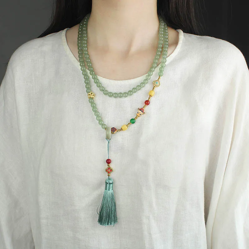 DIY accessories New Chinese style tassel long crossbody chain multi-circle retro necklace accessories women's antique cheongsam
DIY accessories New Chinese style tassel long crossbody chain multi-circle retro necklace accessories women's antique cheongsam