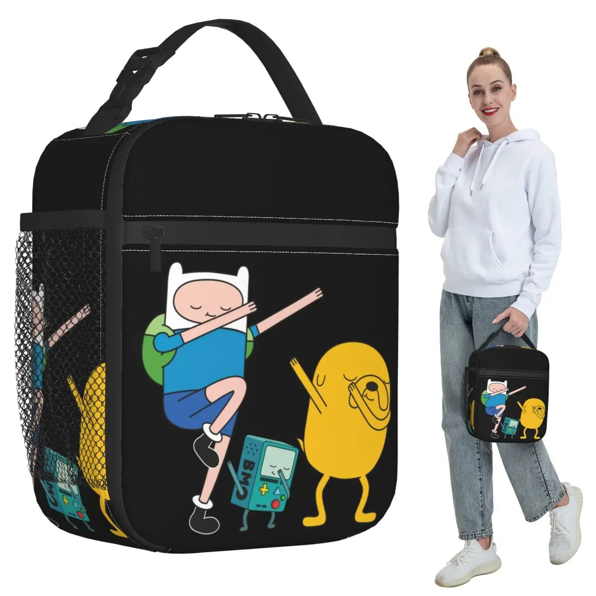 Finn Jake BMO Insulated Lunch Bag for Kids School Cooler Thermal Food Box Tote Portable Lunch Boxes Container
Finn Jake BMO Insulated Lunch Bag for Kids School Cooler Thermal Food Box Tote Portable Lunch Boxes Container