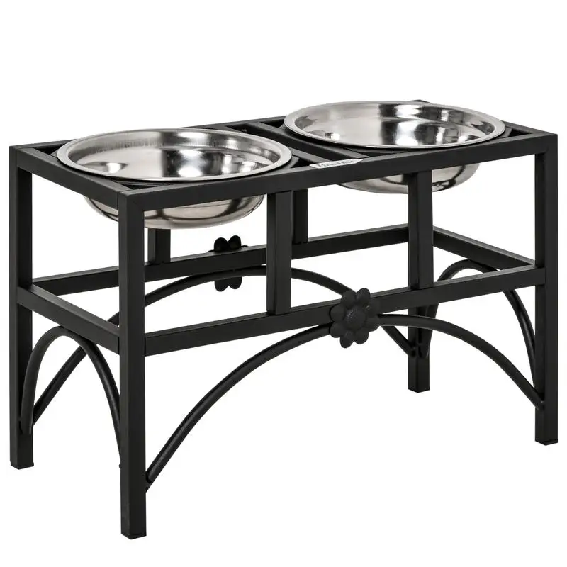 17" Double Stainless Steel Heavy Duty Dog Food Bowl Elevated Pet Feeding Station
17" Double Stainless Steel Heavy Duty Dog Food Bowl Elevated Pet Feeding Station