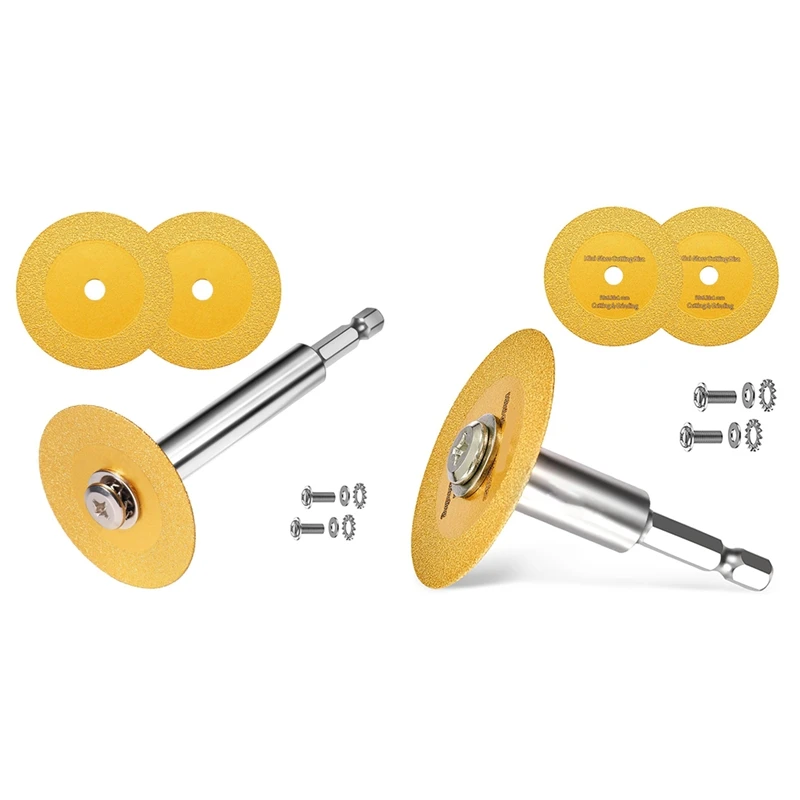 HOT! 1/4In Hex Shank With 2PCS Diamond Cutting Blade Wheel For PVC Pipe Cutter,Mini Glasses Cutting Disc For Cutting Glass
HOT! 1/4In Hex Shank With 2PCS Diamond Cutting Blade Wheel For PVC Pipe Cutter,Mini Glasses Cutting Disc For Cutting Glass