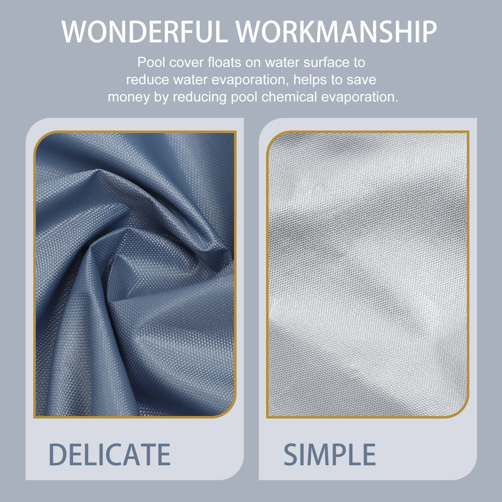 Round Pool Cover Made of Premium Oxford Cloth Waterproof Dust-Proof Uv-Resistant for Outdoor Indoor Bathtub Swimming Pool Use
Round Pool Cover Made of Premium Oxford Cloth Waterproof Dust-Proof Uv-Resistant for Outdoor Indoor Bathtub Swimming Pool Use