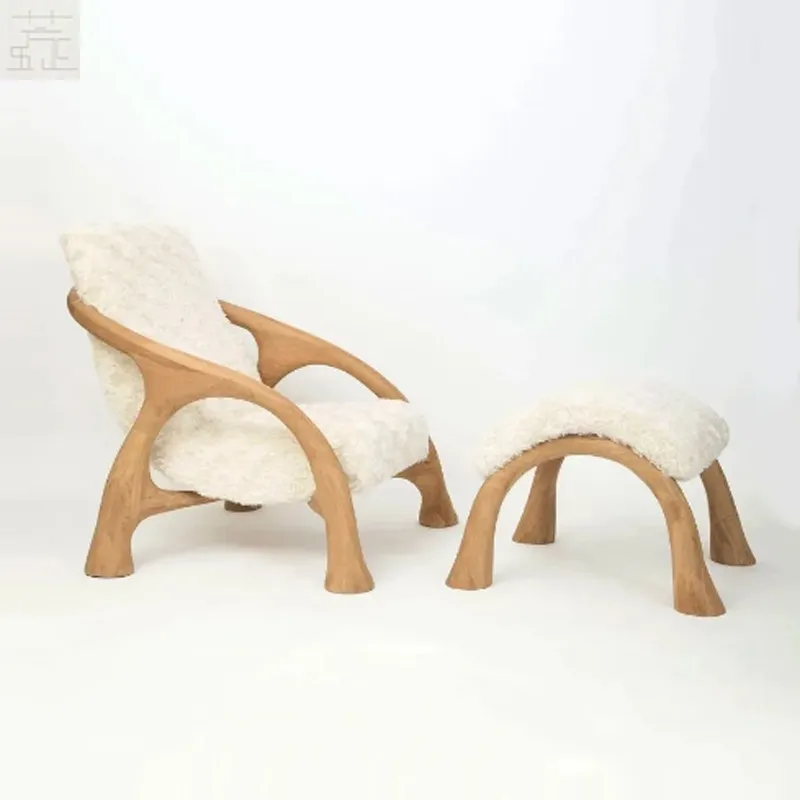 Nordic designer solid wood lamb wool leisure chair model room balcony living room reception negotiation chair lazy sofa chair
Nordic designer solid wood lamb wool leisure chair model room balcony living room reception negotiation chair lazy sofa chair