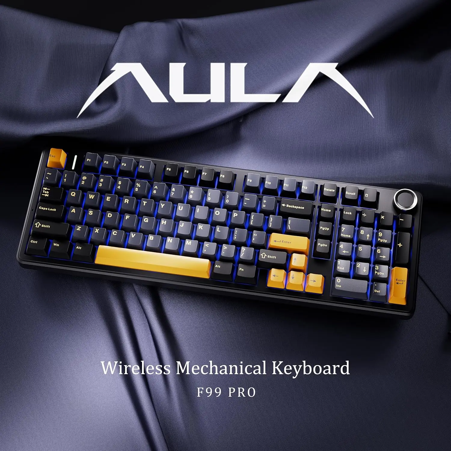 AULA F99 F99PRO Gaming Mechanical Keyboard 99 Key Three Mode Wireless Hot Swappable Gasket Structure Custom Keyboard
AULA F99 F99PRO Gaming Mechanical Keyboard 99 Key Three Mode Wireless Hot Swappable Gasket Structure Custom Keyboard