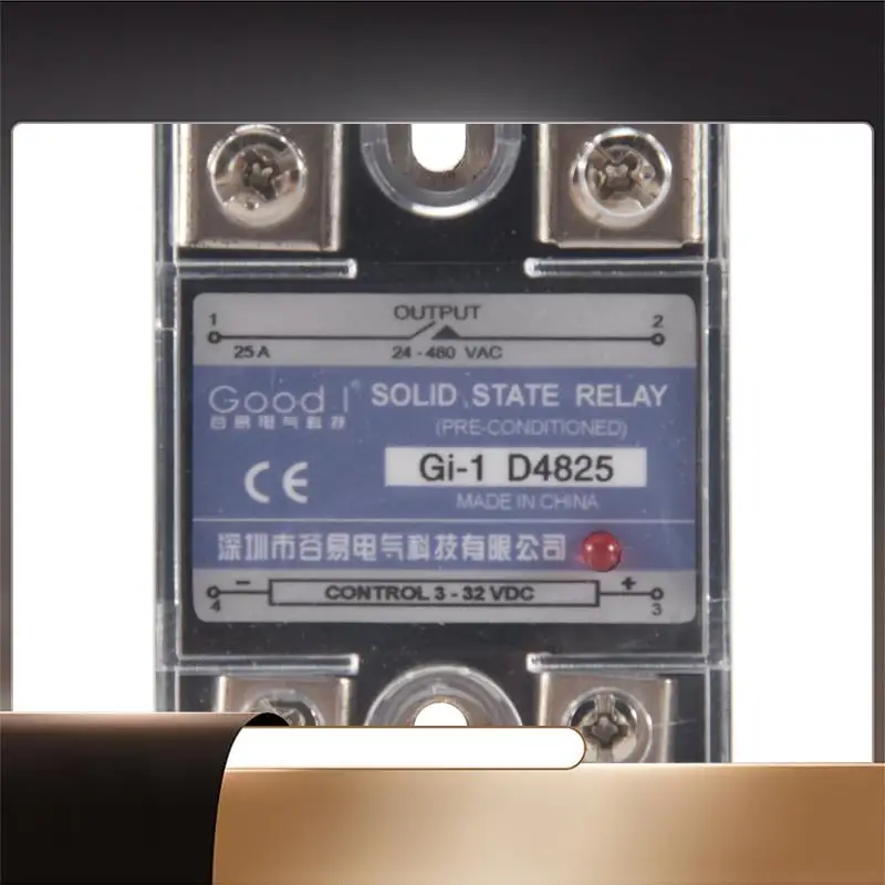 SSR 25A 3-32 В постоянного тока до 24-480 В переменного тока, однофазное твердотельное реле, управление постоянным током, AC MGR-1 D4825, напряжение нагрузки-N35R
SSR 25A 3-32 В постоянного тока до 24-480 В переменного тока, однофазное твердотельное реле, управление постоянным током, AC MGR-1 D4825, напряжение нагрузки-N35R