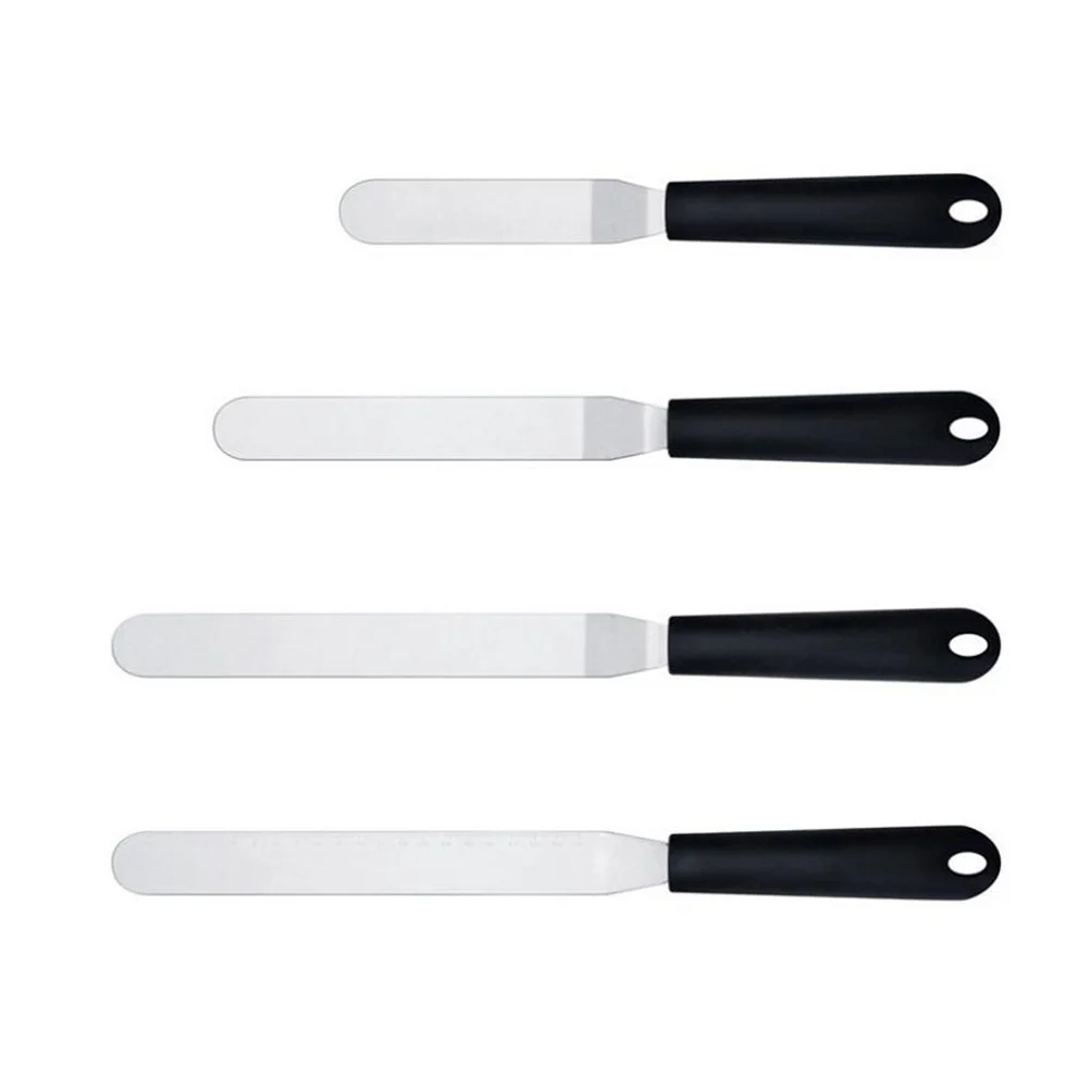 4pcs Plastic H Icing Spatula Set Stainless Steel Offset Cake Scraper Baking Tool Kitchen Gadget for Decorating
4pcs Plastic H Icing Spatula Set Stainless Steel Offset Cake Scraper Baking Tool Kitchen Gadget for Decorating