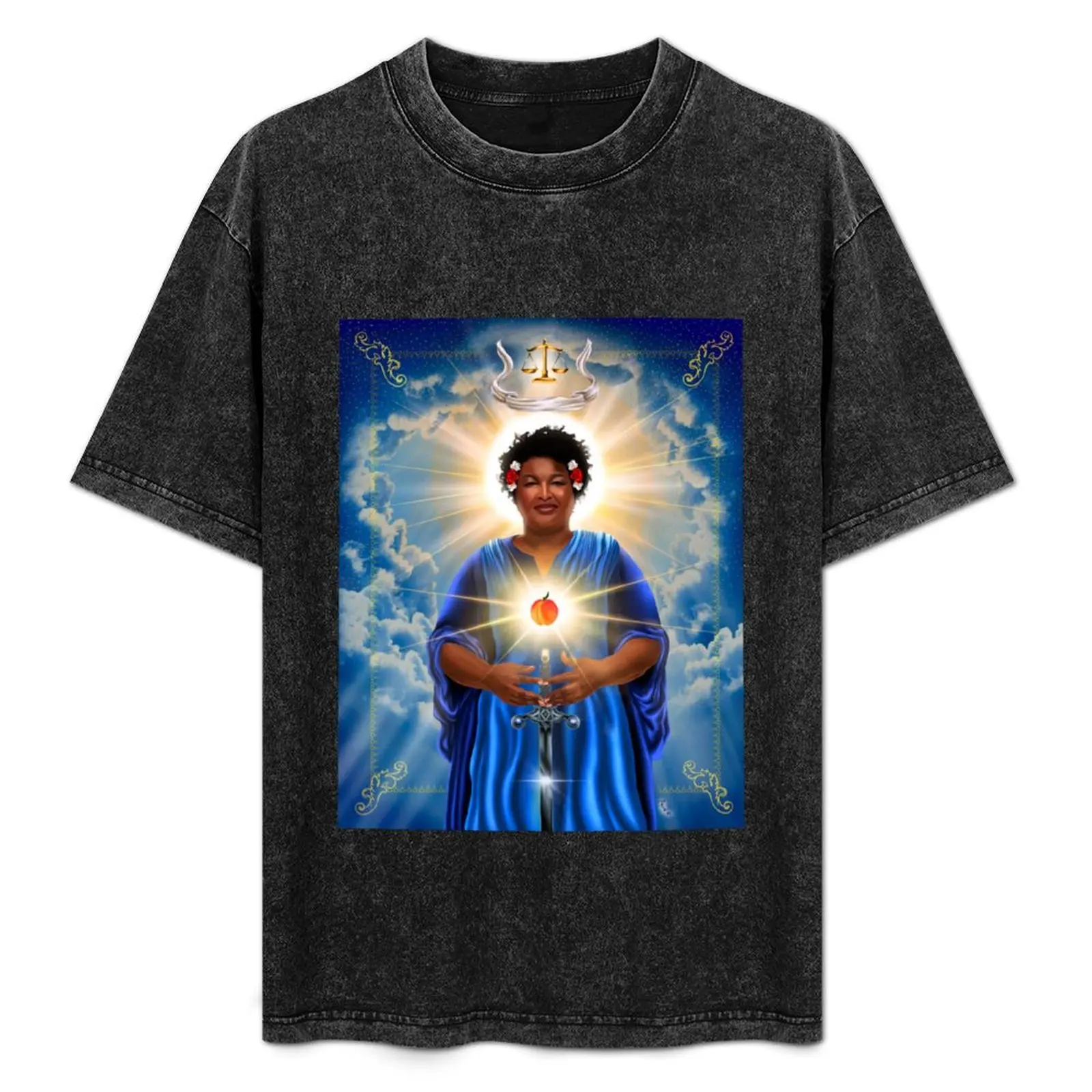 Stacey Abrams: Patron Saint of Fairness in Voting T-Shirt Holiday Party Tee Shirt
Stacey Abrams: Patron Saint of Fairness in Voting T-Shirt Holiday Party Tee Shirt
