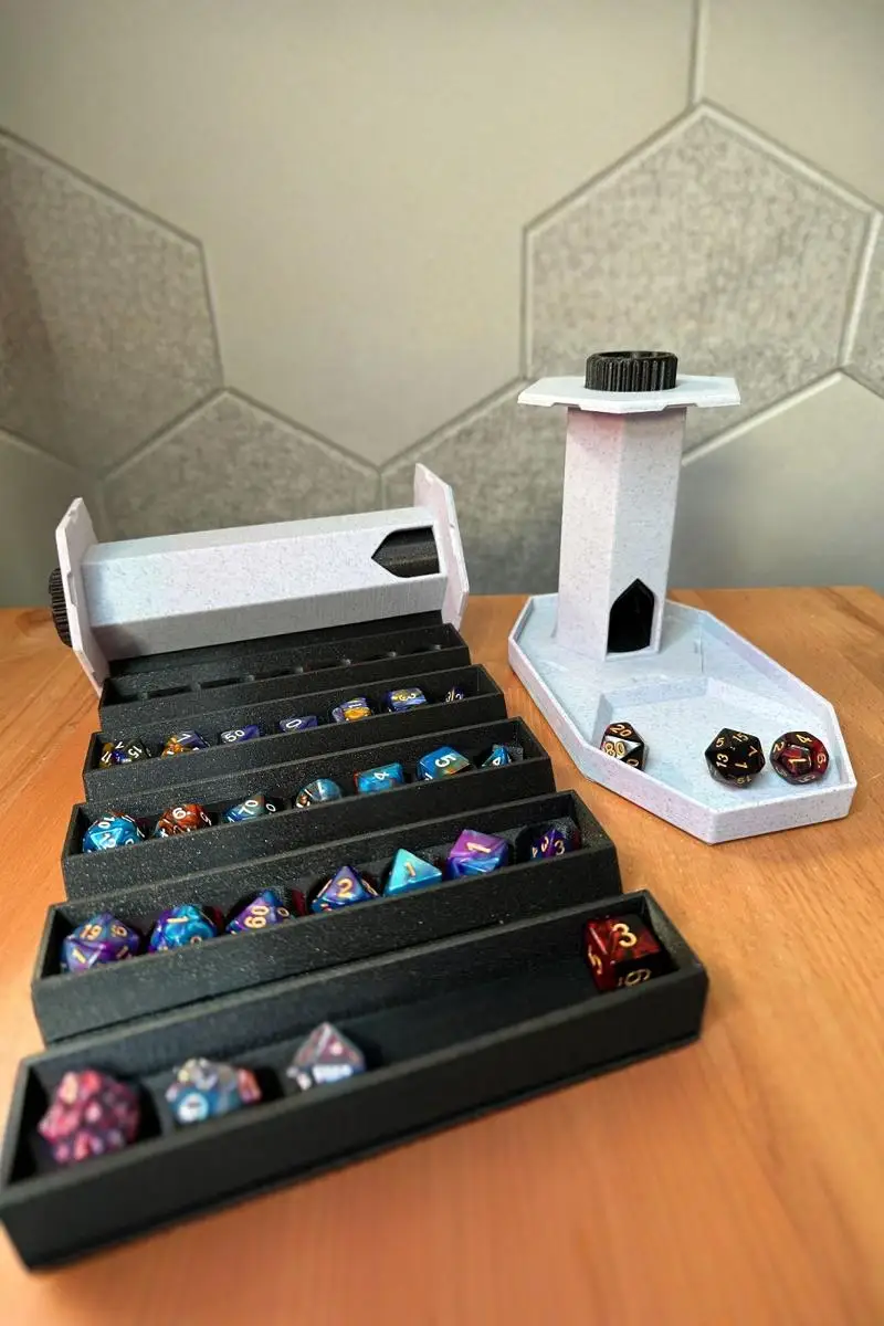 dice tower with storage table game accessories props DND COC sieve tower running group borad game tool dice box
dice tower with storage table game accessories props DND COC sieve tower running group borad game tool dice box
