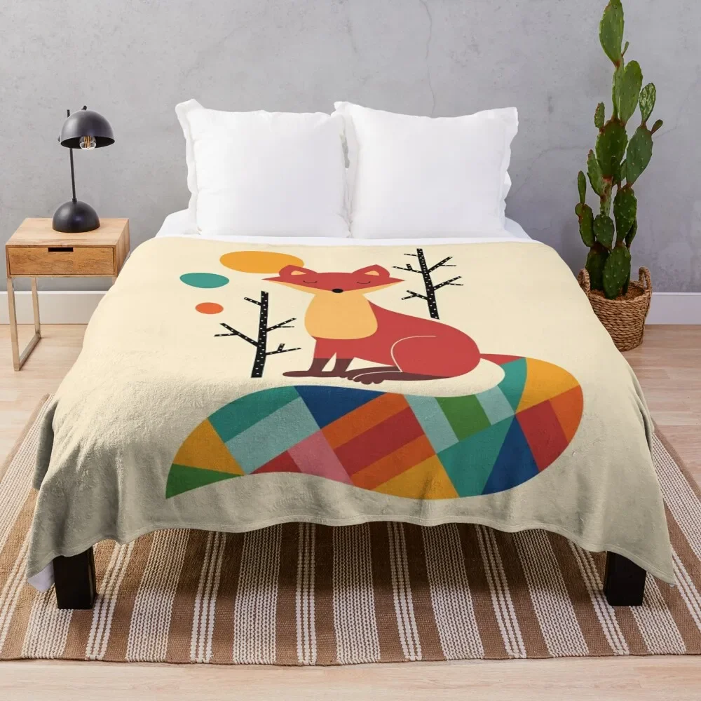 Rainbow Fox Throw Blanket Soft Warm Blanket Gift for Grandparents
Rainbow Fox Throw Blanket Soft Warm Blanket Gift for Grandparents
