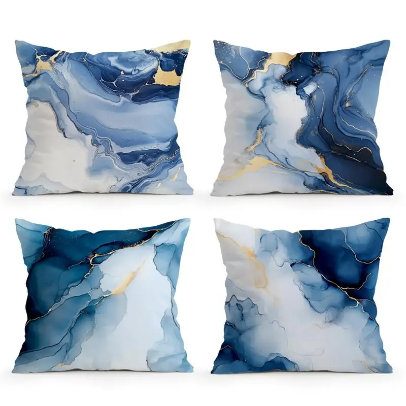 45x45cm Modern Geometric Cushion Cover Art Blue Marble Print Pillowcase Car Sofa Office Waist Throw Home Decor Pillow Case
45x45cm Modern Geometric Cushion Cover Art Blue Marble Print Pillowcase Car Sofa Office Waist Throw Home Decor Pillow Case