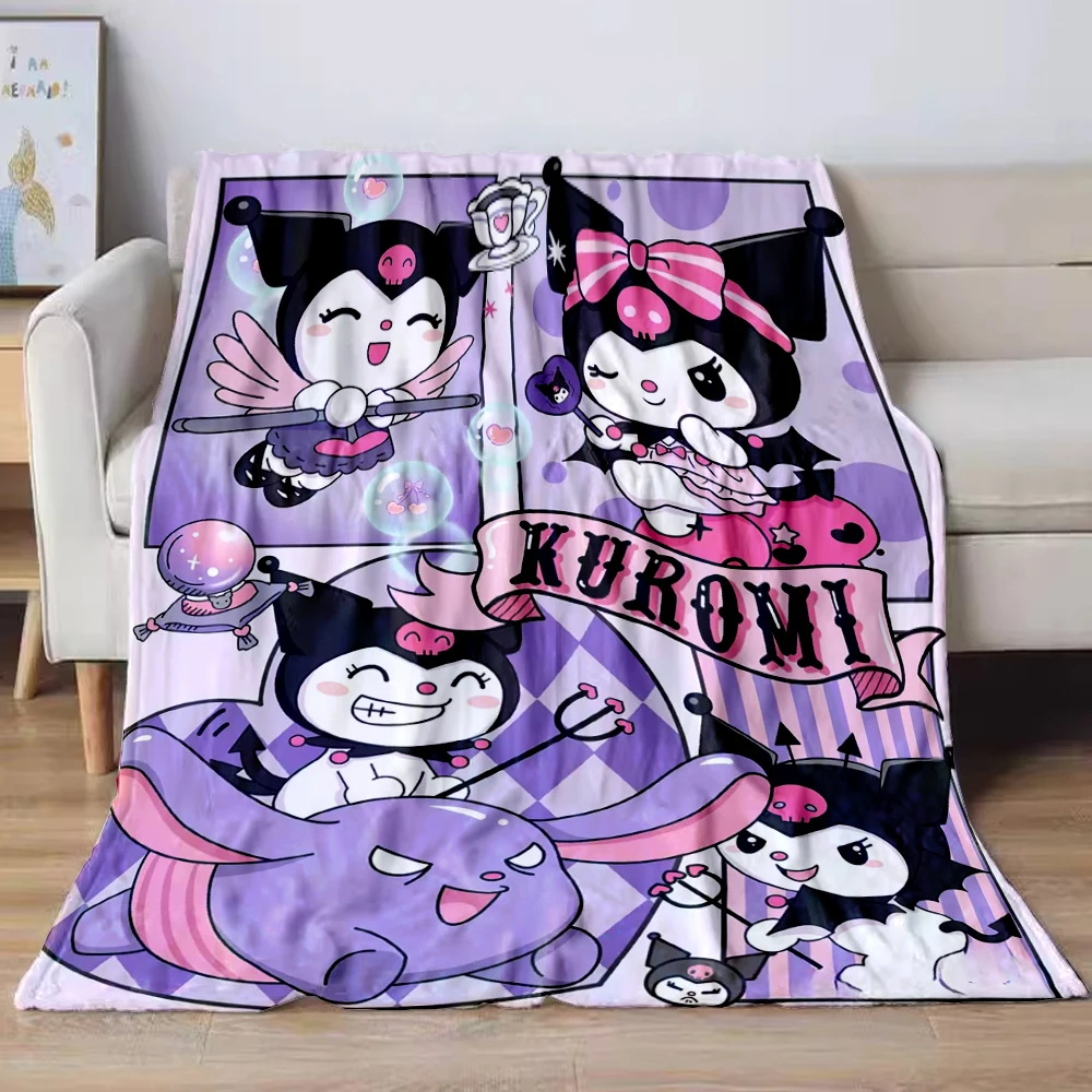 Sanrio Kuromi Flannel HD Print Blanket Child Soft Quilt,Four Seasons Blanket For Sofa, Beds, Living Room, Travel Picnic Blanket
Sanrio Kuromi Flannel HD Print Blanket Child Soft Quilt,Four Seasons Blanket For Sofa, Beds, Living Room, Travel Picnic Blanket