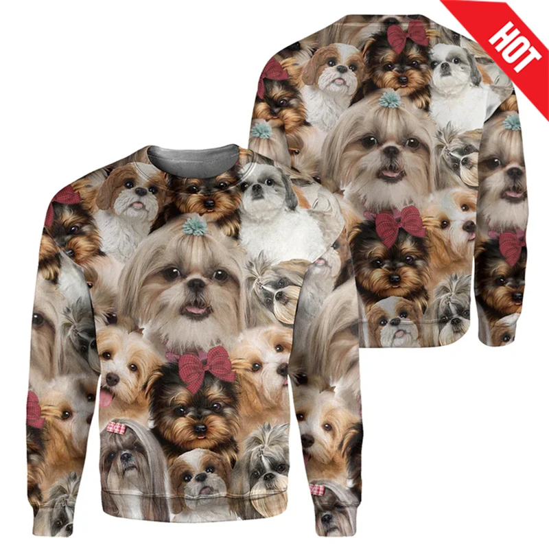 Fun Animal Sweatshirts Cute Pug-dog 3D Print Mens Sweater Women Streetwear Long Sleeve Pullovers Sweater Y2k Hombre Ropa Clothes
Fun Animal Sweatshirts Cute Pug-dog 3D Print Mens Sweater Women Streetwear Long Sleeve Pullovers Sweater Y2k Hombre Ropa Clothes