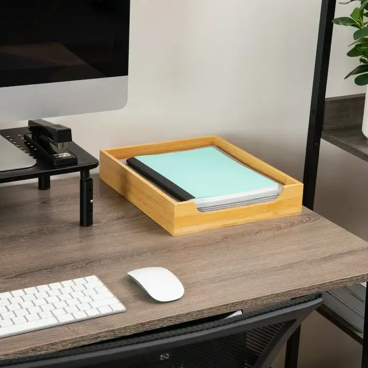 Mind Reader Paper Tray, Desktop Organizer, File Storage, Modern, Office, Bamboo, 10.25"L x 12.5"W x 2.25"H, Brown
Mind Reader Paper Tray, Desktop Organizer, File Storage, Modern, Office, Bamboo, 10.25"L x 12.5"W x 2.25"H, Brown