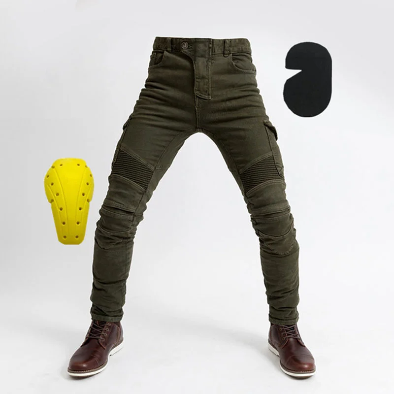 Mens Motorcycle Riding Jeans Scooter Motocross Racing Cycling Pants with Protectors With Knee Hip Pads
Mens Motorcycle Riding Jeans Scooter Motocross Racing Cycling Pants with Protectors With Knee Hip Pads