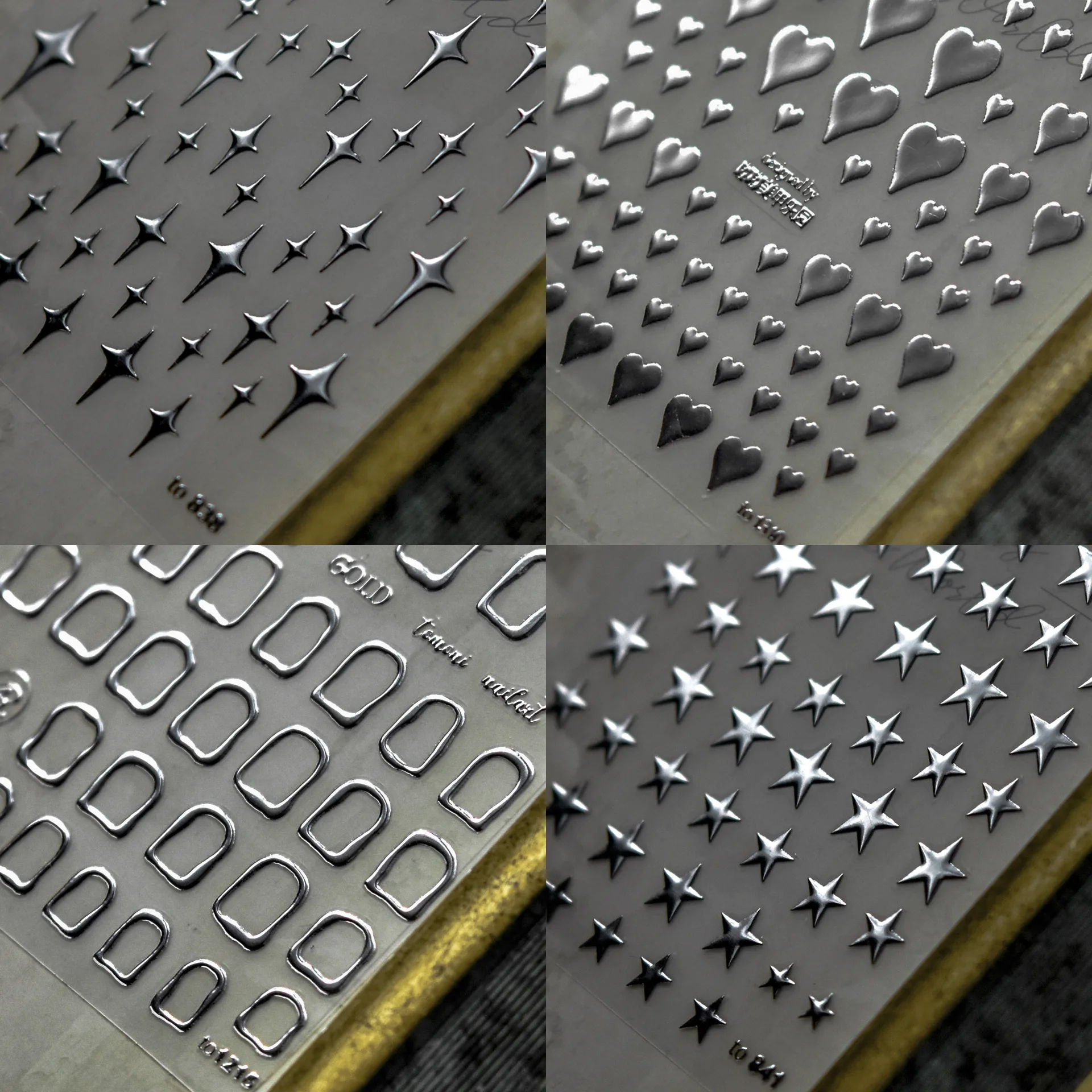 5D Laser Silver Nail Stickers Holographic Bronzing Retro Heart Nail Art Decoration Sticker Self Adhesive Manicure Design Decal
5D Laser Silver Nail Stickers Holographic Bronzing Retro Heart Nail Art Decoration Sticker Self Adhesive Manicure Design Decal