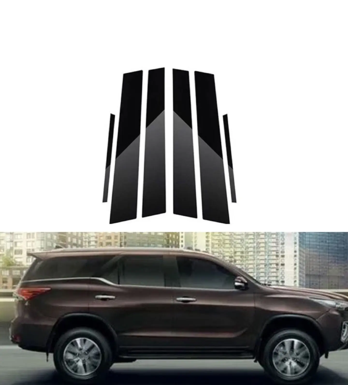 Car Window Pillar Posts Door Trim Cover Car Stickers Fit For Toyota Fortuner 2016-2022 Decoration Car Accessories Glossy Black
Car Window Pillar Posts Door Trim Cover Car Stickers Fit For Toyota Fortuner 2016-2022 Decoration Car Accessories Glossy Black