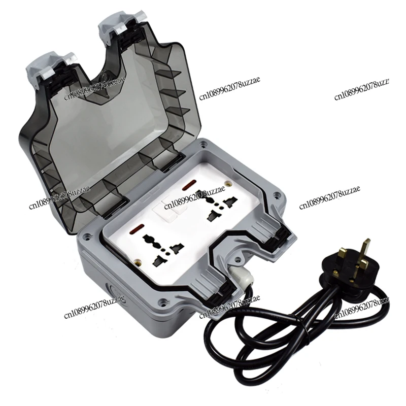 Outdoor British Standard Waterproof Socket Box with Wire Outdoor Rain Cover Outdoor Multi-function Box with Switch
Outdoor British Standard Waterproof Socket Box with Wire Outdoor Rain Cover Outdoor Multi-function Box with Switch