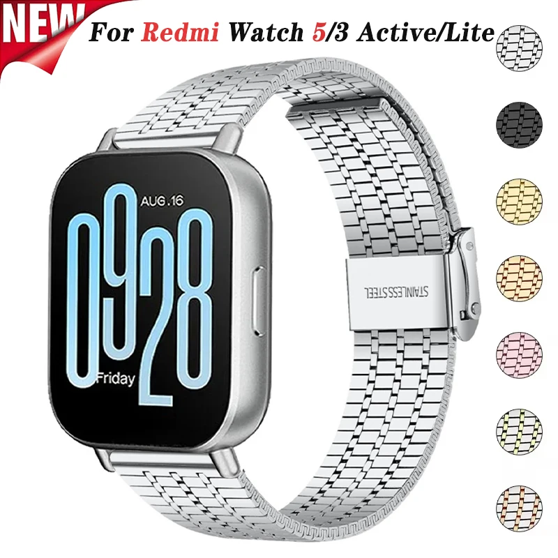 Металлический ремешок из нержавеющей стали для Redmi Watch 5 Active 3 Active Smartwatch Ремешок для часов Redmi Watch 5 Lite 3 Lite Браслет
Металлический ремешок из нержавеющей стали для Redmi Watch 5 Active 3 Active Smartwatch Ремешок для часов Redmi Watch 5 Lite 3 Lite Браслет
