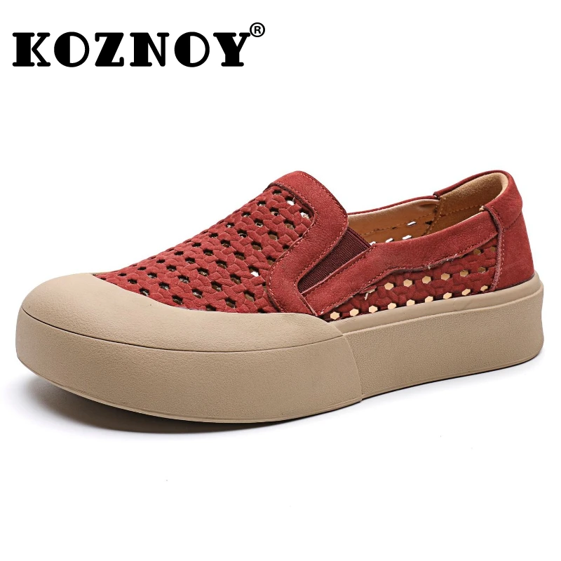 Koznoy 3cm Cow Suede Genuine Leather Sandals Summer Rubber Women Slip on Flats Platform Wedge Hollow Mary Jane Shoes Loafer
Koznoy 3cm Cow Suede Genuine Leather Sandals Summer Rubber Women Slip on Flats Platform Wedge Hollow Mary Jane Shoes Loafer