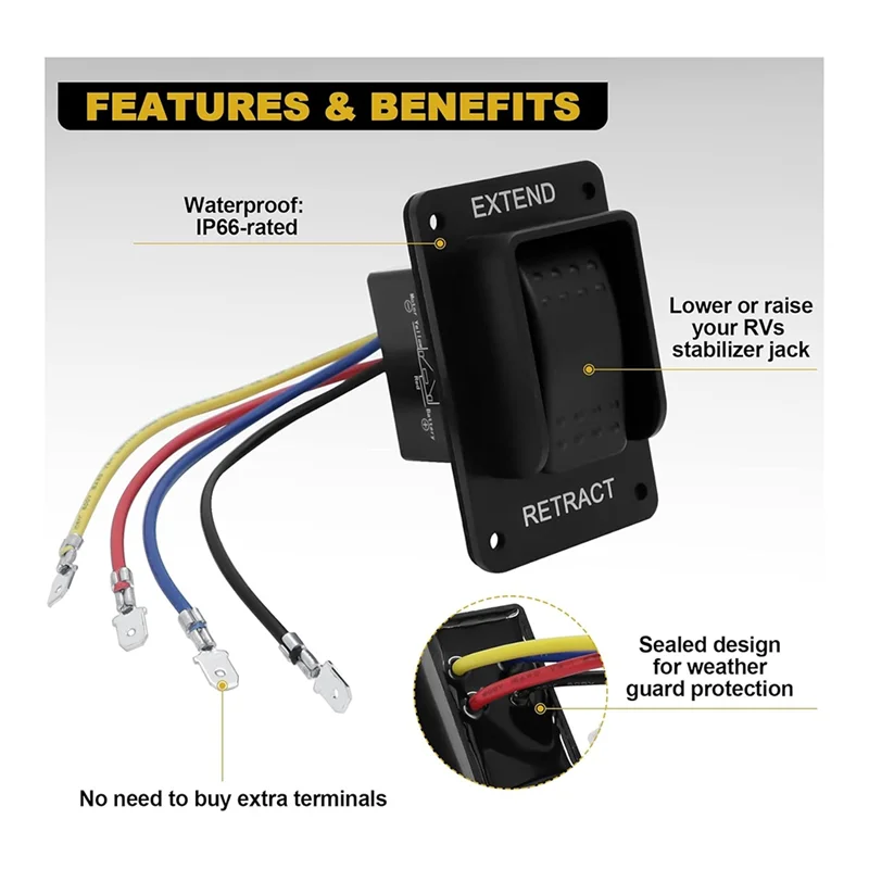 MOPHE-2Pcs 387874 RV Electric Stabilizer Jack Switch For Lippert High Speed Stabilizer Jacks,RV Electric Stabilizer Switch
MOPHE-2Pcs 387874 RV Electric Stabilizer Jack Switch For Lippert High Speed Stabilizer Jacks,RV Electric Stabilizer Switch