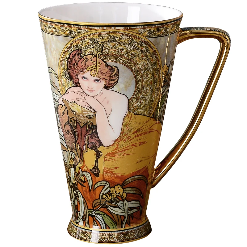 Creative Retro Exquisite Mug Glass Bone China Large-capacity Household European Women's Ceramic Cups with Lid Spoon Upscale.
Creative Retro Exquisite Mug Glass Bone China Large-capacity Household European Women's Ceramic Cups with Lid Spoon Upscale.