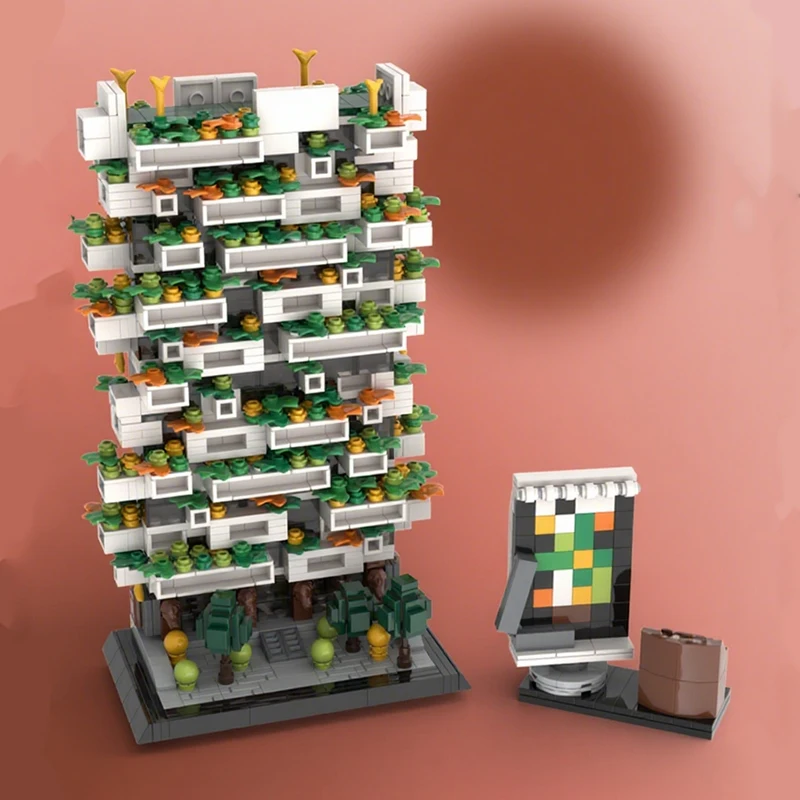 1488pcs MOC Vertical Forest Tower Inspired By Stefano Boeri Architecture Model Building Blocks Toy Christmas Gifts Brick Kids
1488pcs MOC Vertical Forest Tower Inspired By Stefano Boeri Architecture Model Building Blocks Toy Christmas Gifts Brick Kids