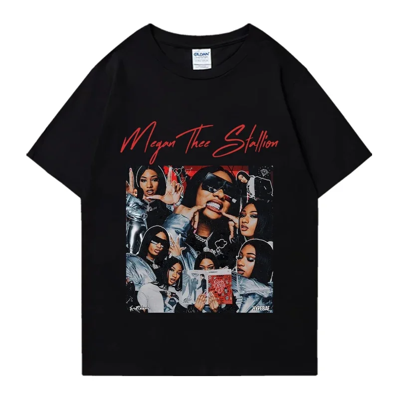 Vintage Megan Thee Stallion 90s Hip Hop T Shirt Men Women summer oversized streetwear Unisex 100% Cotton short sleeve T-shirts
Vintage Megan Thee Stallion 90s Hip Hop T Shirt Men Women summer oversized streetwear Unisex 100% Cotton short sleeve T-shirts