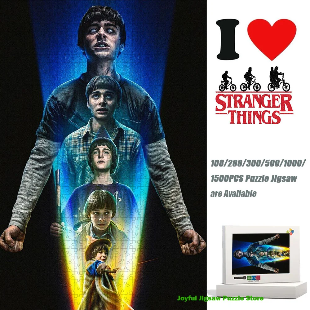 Stranger Things Jigsaw Puzzle Will Byers Growth Timeline Puzzle 108/200/300/500/1000/1500Pc Decompression Toy Unique Gifts
Stranger Things Jigsaw Puzzle Will Byers Growth Timeline Puzzle 108/200/300/500/1000/1500Pc Decompression Toy Unique Gifts