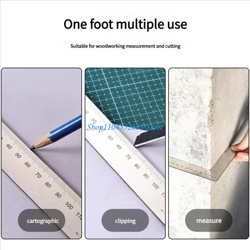 Y6GD Multipurpose Angled Gauge Tool Rustproof Stainless Steel Design Lightweight For Technical Drafting Construction Crafting
Y6GD Multipurpose Angled Gauge Tool Rustproof Stainless Steel Design Lightweight For Technical Drafting Construction Crafting