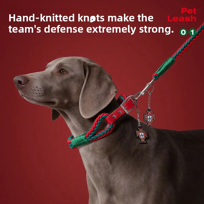 Portuguese Football Team Team Pet Leash Collar Adjustable Soft Dogs Walking Leash Metal Buckle Breathability Puppy Nylon Collar
Portuguese Football Team Team Pet Leash Collar Adjustable Soft Dogs Walking Leash Metal Buckle Breathability Puppy Nylon Collar