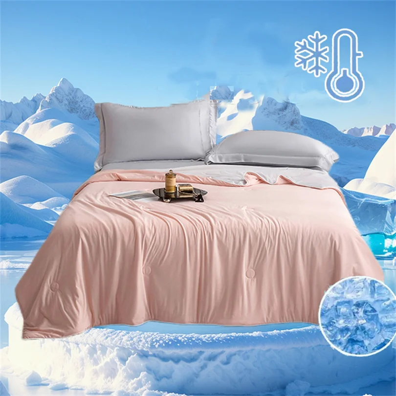 Cooling Blanket for Bed Soft Cooling Comforter with Double Sided Cold & Cooling Fabric Lightweight Summer Air Condition Quilts
Cooling Blanket for Bed Soft Cooling Comforter with Double Sided Cold & Cooling Fabric Lightweight Summer Air Condition Quilts