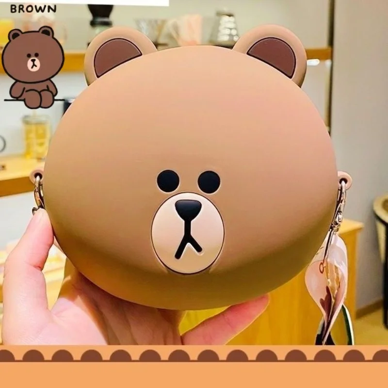 Brown Bear New Cute Sweet Creative Cartoon Pattern Personalized Fashion Large Capacity Silicone Crossbody Bag for Coin Storage
Brown Bear New Cute Sweet Creative Cartoon Pattern Personalized Fashion Large Capacity Silicone Crossbody Bag for Coin Storage