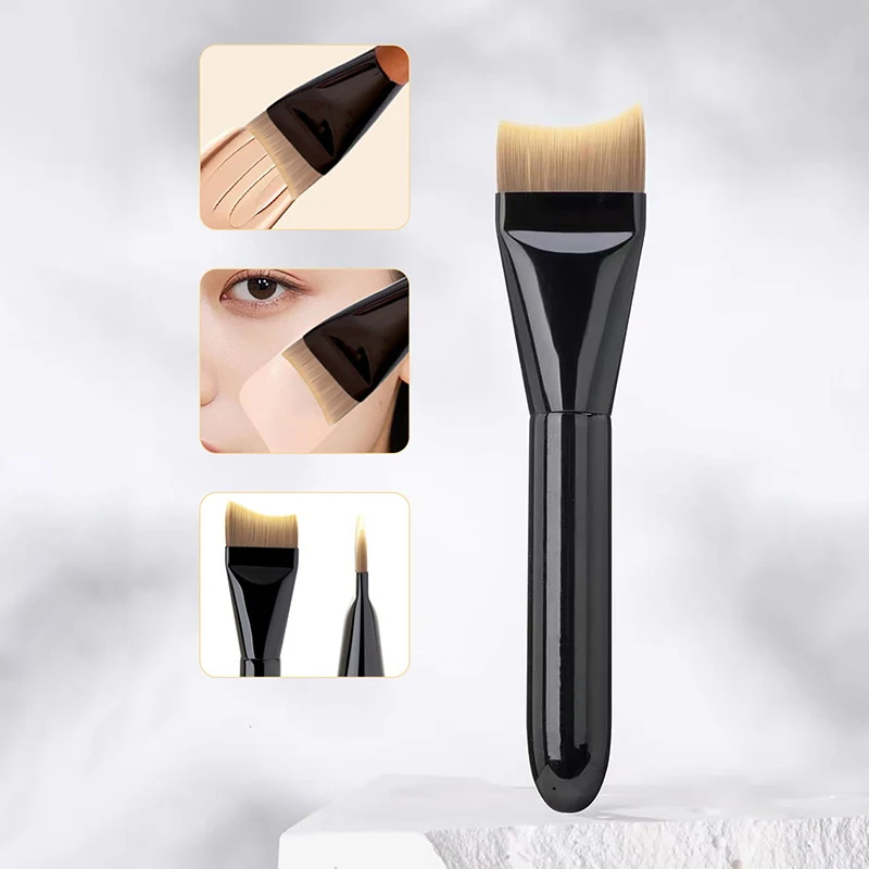 Ultra Thin Crescent Foundation Brush Lightweight Face Contour Brush Black Handle Contour Brush Mixed Foundation Cream Tool
Ultra Thin Crescent Foundation Brush Lightweight Face Contour Brush Black Handle Contour Brush Mixed Foundation Cream Tool