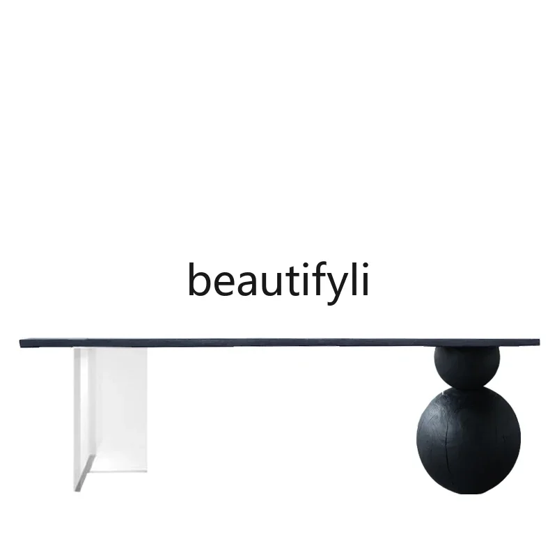 Wabi wind large flat coffee table dining table can be embedded ash wood desk solid wood office tea bar
Wabi wind large flat coffee table dining table can be embedded ash wood desk solid wood office tea bar