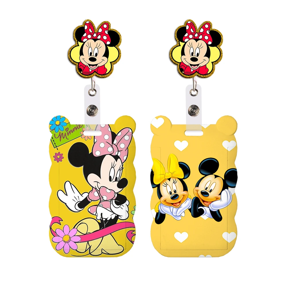 Disney Mickey Minnie Glitter Resin Badge Reel with Clip Card Holder Work Badge Student Id Card Lanyard Holder Accessories
Disney Mickey Minnie Glitter Resin Badge Reel with Clip Card Holder Work Badge Student Id Card Lanyard Holder Accessories