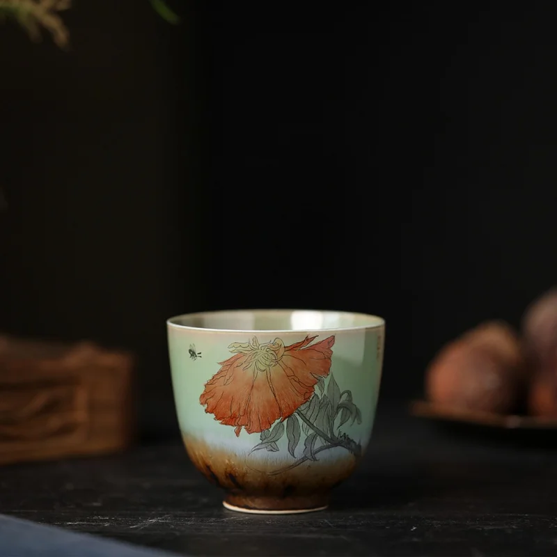 ★Kiln Baked Hand Painted Flower Master Cup Kung Fu Tea Cup Tea Cup Egg-Shell Porcelain Ceramic Tea Set Jingdezhen
★Kiln Baked Hand Painted Flower Master Cup Kung Fu Tea Cup Tea Cup Egg-Shell Porcelain Ceramic Tea Set Jingdezhen