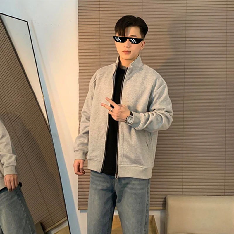 Floral Grey Zipper Cardigan Sweatshirt Men's Spring Autumn Style American Heavyweight Stand Collar Baseball Jacket Cleanfit E...
Floral Grey Zipper Cardigan Sweatshirt Men's Spring Autumn Style American Heavyweight Stand Collar Baseball Jacket Cleanfit E...