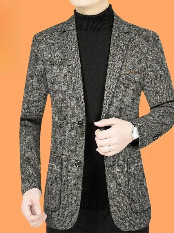 Men's Casual Plaid Suit Jaet Lightweight Busin Casual Single-breasted Top Quali Polyester Fiber Spring Autumn New Sle
Men's Casual Plaid Suit Jaet Lightweight Busin Casual Single-breasted Top Quali Polyester Fiber Spring Autumn New Sle